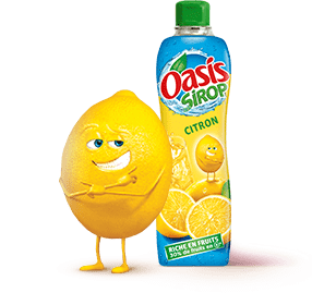 Visuel représentant le sirop Oasis Citron